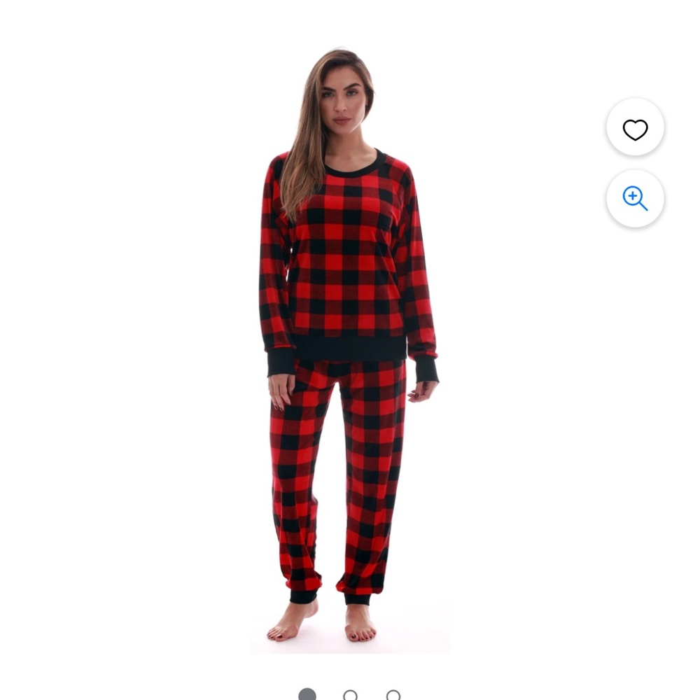 Women’s Buffalo plaid pajama set